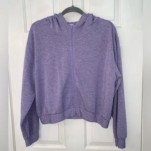 BP purple zip-up hoodie